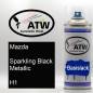 Preview: Mazda, Sparkling Black Metallic, H1: 400ml Sprühdose, von ATW Autoteile West.